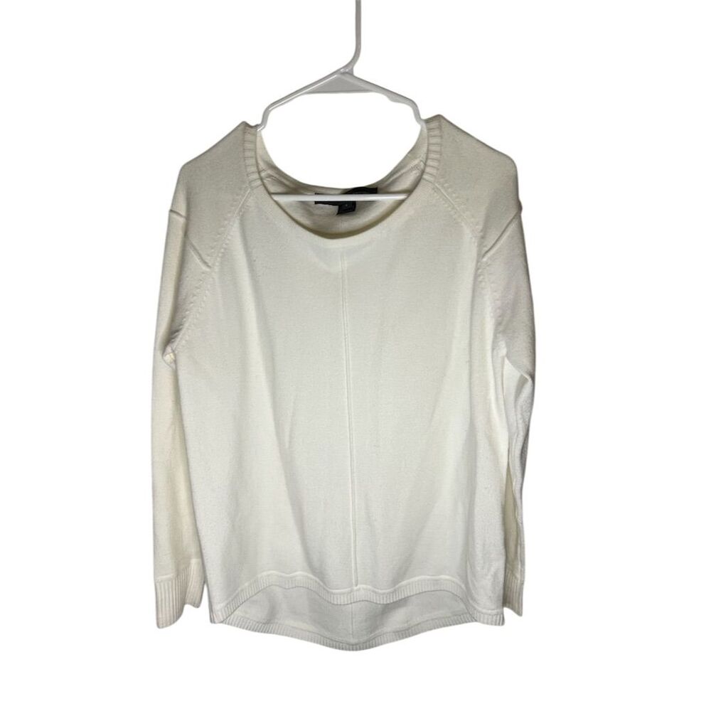 French Connection Women's Ivory Pullover Sweater Size S Long Sleeve
